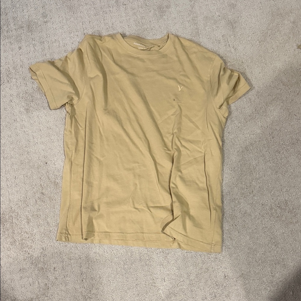 American Eagle Outfitters Tan Short Sleeve Tee